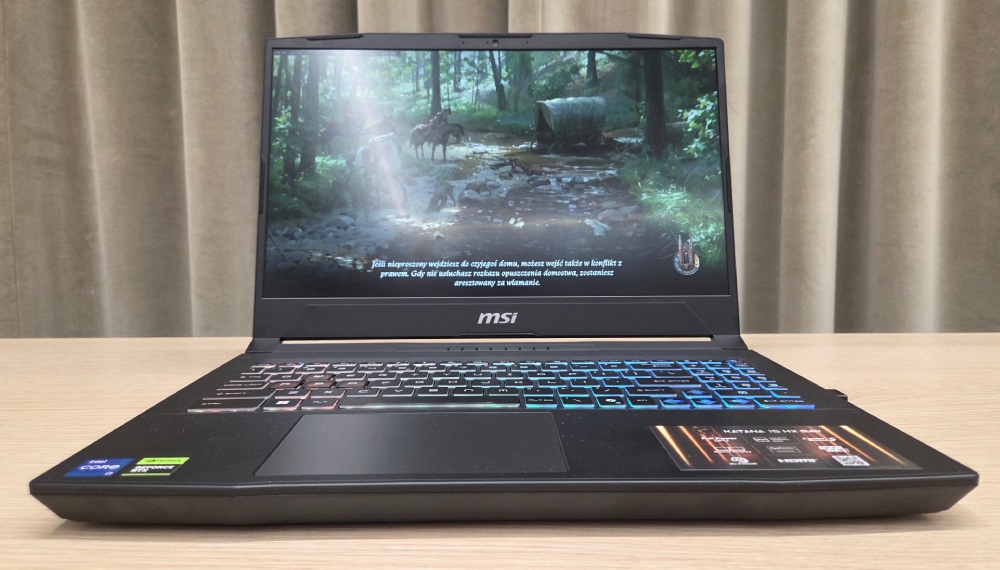 Wygląd MSI Katana 15-HX-B14W