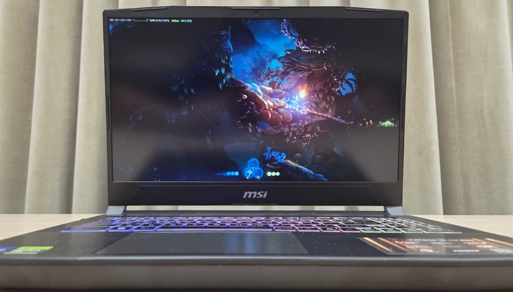 Ori na laptopie MSI Katana 15