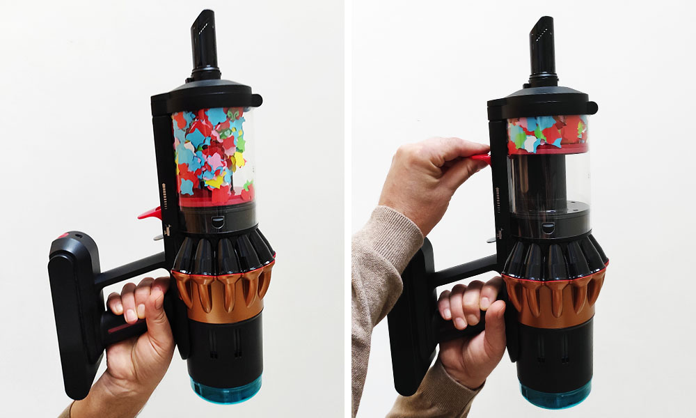 kompresja kurzu w Dyson V16