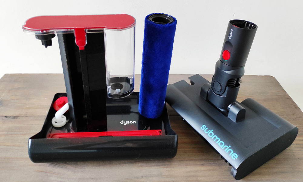suszenie nasadki mopującej w odkurzaczu Dyson V16 Submarine