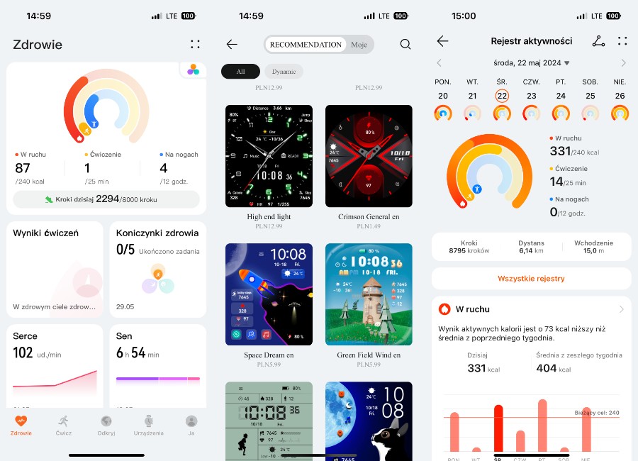aplikacja Huawei Zdrowie