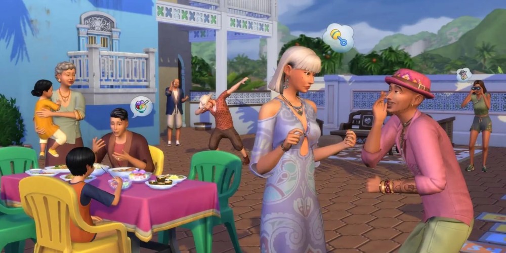 Lokatorzy domu wielorodzinnego podczas przyjęcia