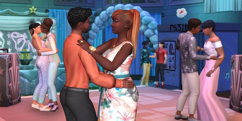 Simowie podczas studniówki