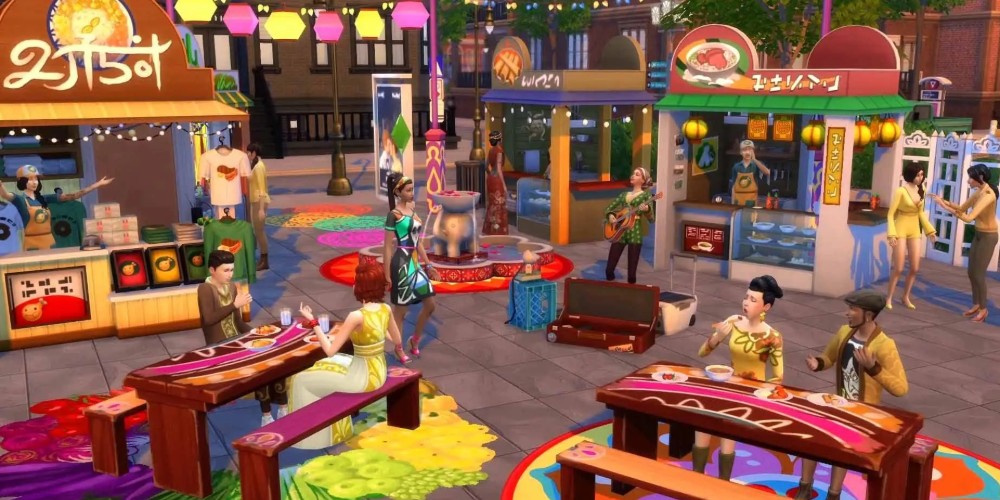 Simowie podczas festiwalu kultur