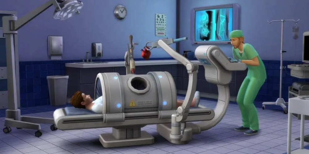 Sim lekarz operujący pacjenta