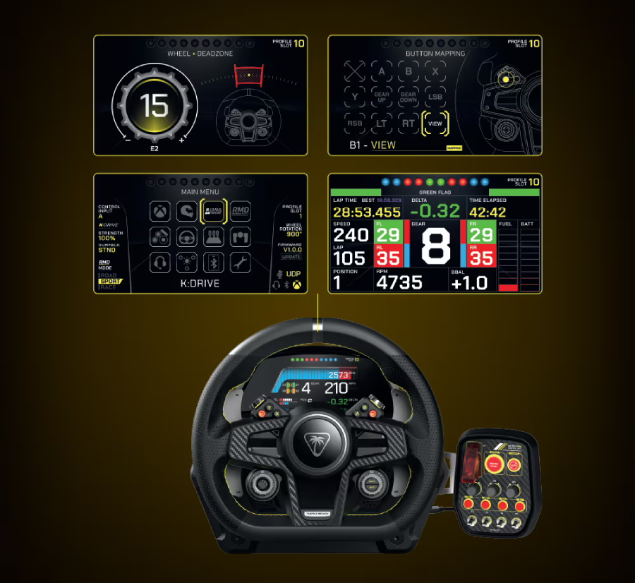 turtle beach velocityone race ekran