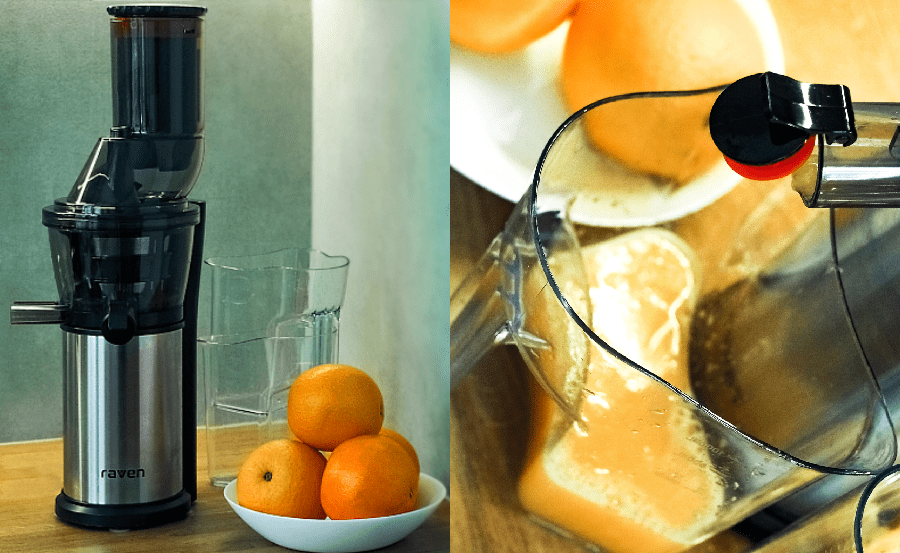 wyciskarka wolnoobrotowa raven eww007 sok pomarańczowy