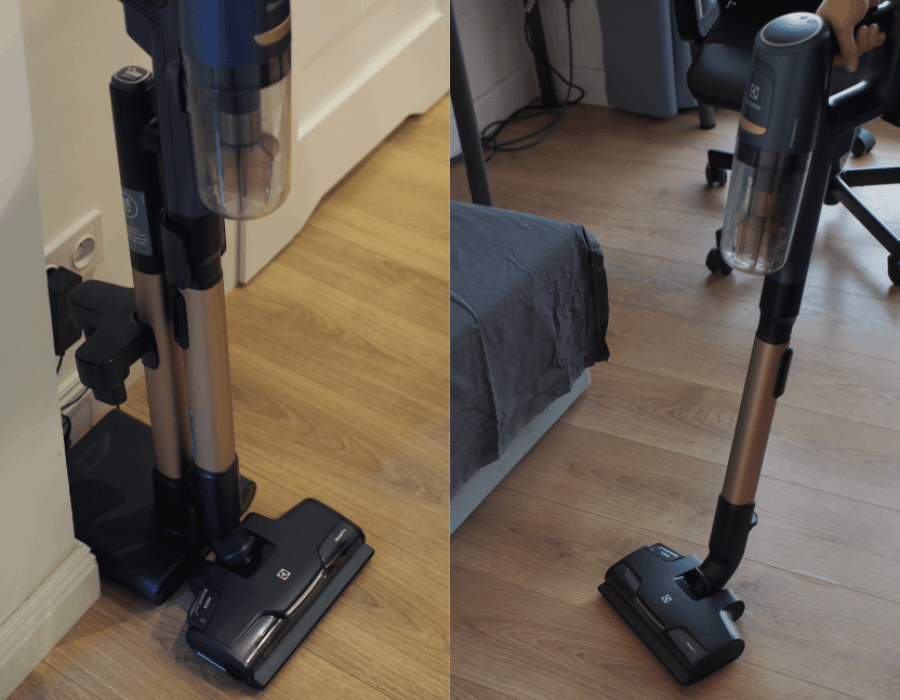 Zdjęcia ukazują odkurzacz i użycie go przez bliżej nieokreślonego osobnika