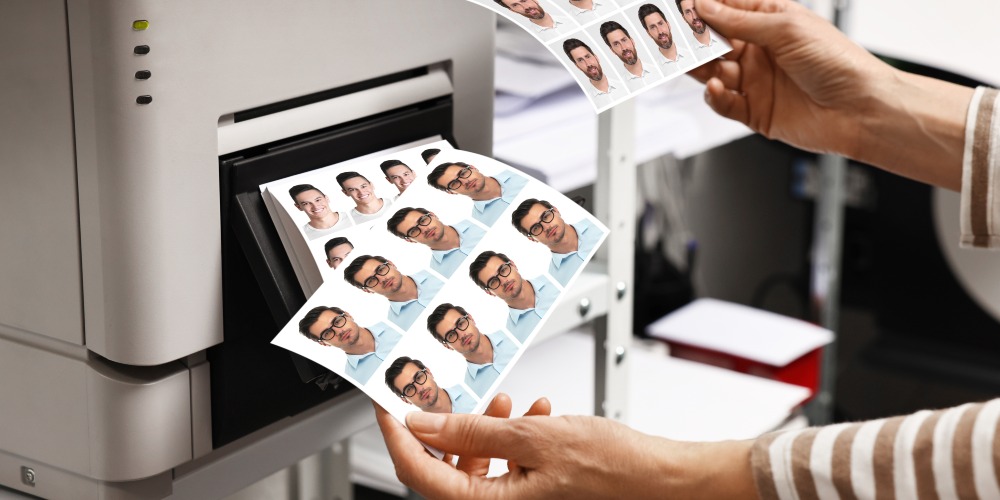 wydruk zdjęć portretowych do dokumentu