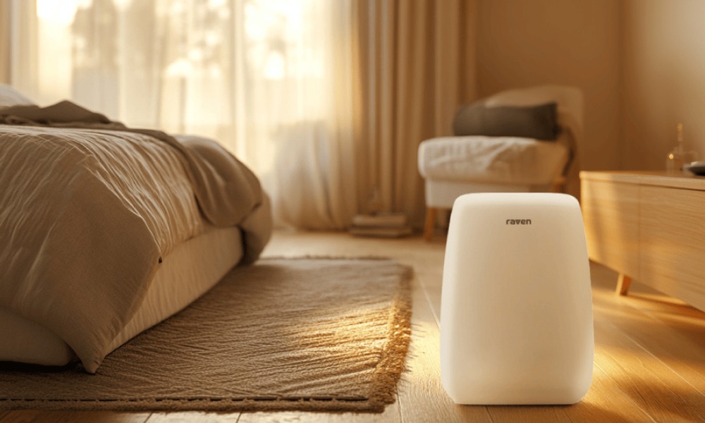 oczyszczacz powietrza w sypialni