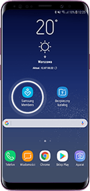 Wyszukaj w menu aplikację Samsung Members