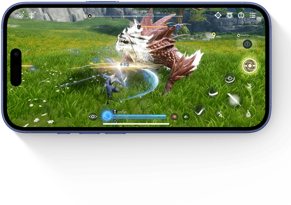 Na&nbsp;ekranie iPhone’a widać scenę bitewną z&nbsp;gry