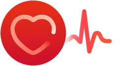 Ikona dotycząca zdrowia serca, ikona EKG