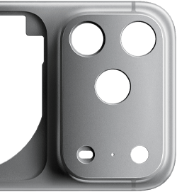 iPhone 17 Pro, tył obudowy unibody z kutego aluminium