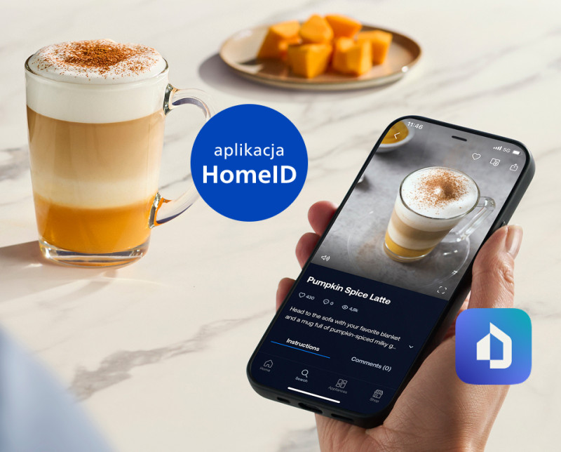 Aplikacja mobilna HomeID to setki przepisów i inspiracji na kawowe napoje.
