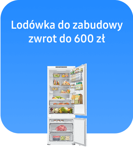 Infografika Lodówka do zabudowy zwrot do 600 zł