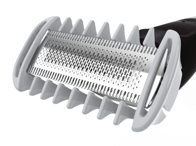 Specjalna nasadka do okolic wrażliwych, zapewnia komfort i wygodę podczas pielęgnacji.