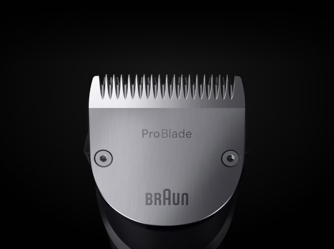 Dożywotnio ostre ostrze ProBlade zapewnia bezproblemowe i skuteczne golenie.