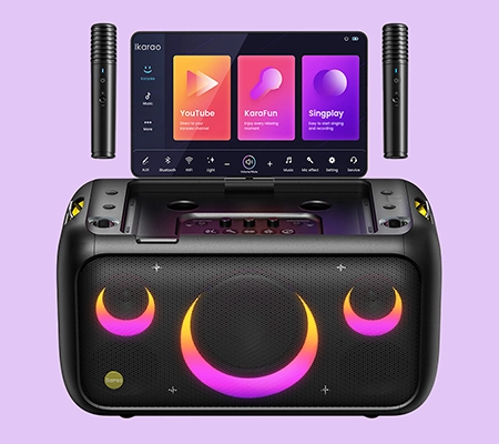 IKARAO Break X1 przenośny głośnik karaoke z dużym ekranem 13,3” (1)