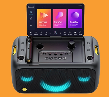 IKARAO Break X1 przenośny głośnik karaoke z dużym ekranem 13,3” (2)