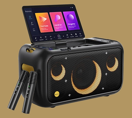 IKARAO Break X1 przenośny głośnik karaoke z dużym ekranem 13,3” (5)