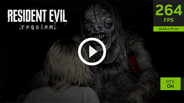 screen z resident evil requiem z pokazanymi 264 fpsam