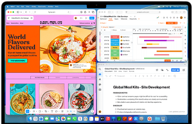 MacBook Air z wieloma otwartymi aplikacjami