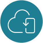 ikona chmury i telefonu