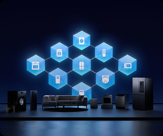 Grafika podkreślająca niezawodny system ochrony ekosystemu urządzeń Samsung – Knox Matrix.