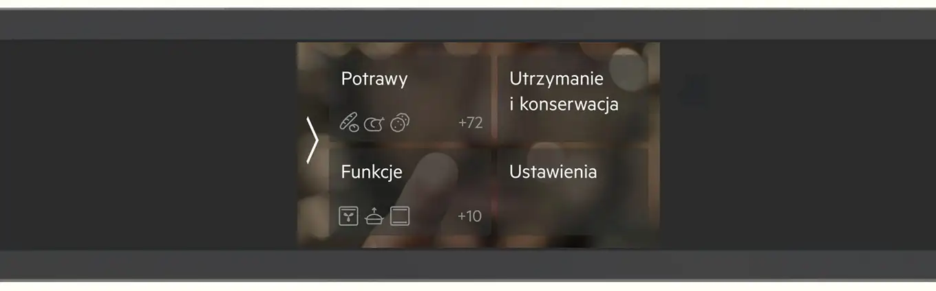 Zbliżenie wyświetlacza CookSmartTouch