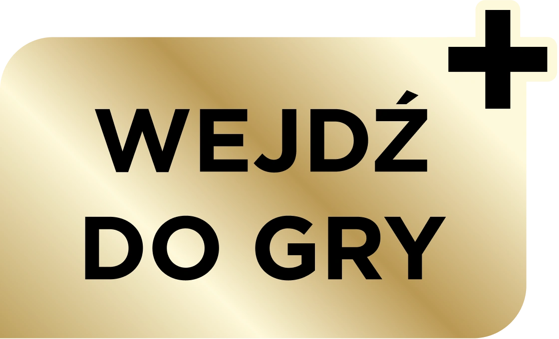 Złoty baner promocyjny z czarnym napisem wiosenne promo ceny oraz symbolem plusa w rogu.