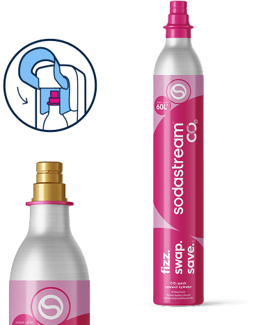 Różowe cylindry z szybkim złączem – Quick Connect