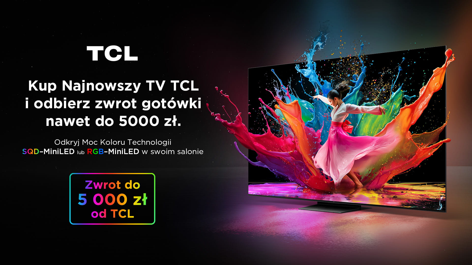 Najlepsza jakość obrazu z SQD miniLED na czele