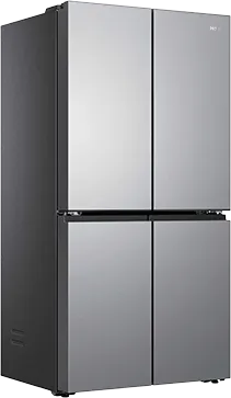 Haier HORIZON French Door w&nbsp;srebrnym wykończeniu, widok z&nbsp;przodu