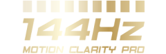 Logo 144 Hz Motion Clarity Pro.
