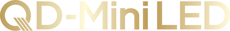 Logo technologii Qd-Mini Led.