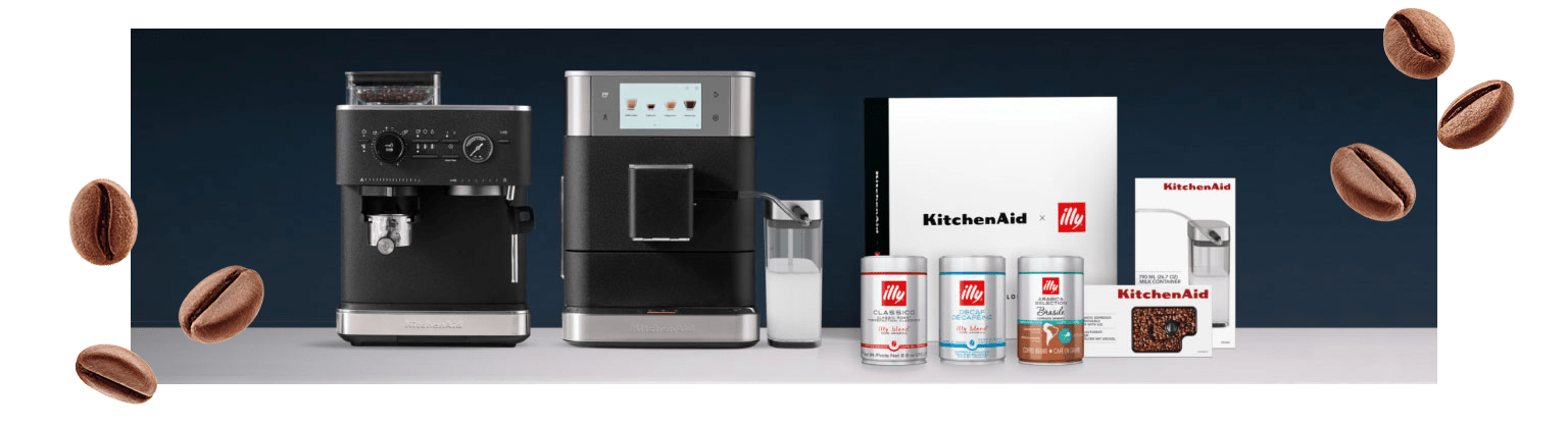 Ekspresy KitchenAid i zestaw kawowy illy