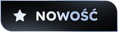 Czarny obrazek z ikoną gwiazdy i napisem „Nowość”