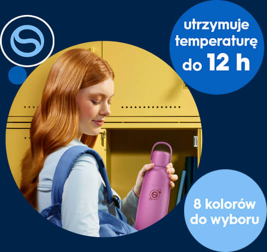 Utrzymuje temperaturę do 12 h. 8 kolorów do wyboru.