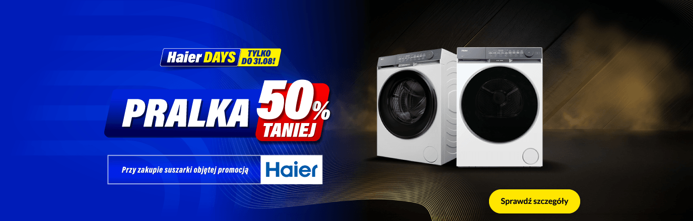 Pralka 50% taniej przy zakupie suszarki Haier