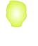 Jasnozielony piktogram głowy