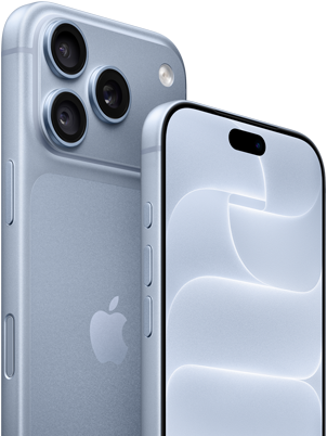 iPhone 18 Pro, kolor błękit lodowca, przód i tył obudowy z warstwą Ceramic Shield, system trzech aparatów