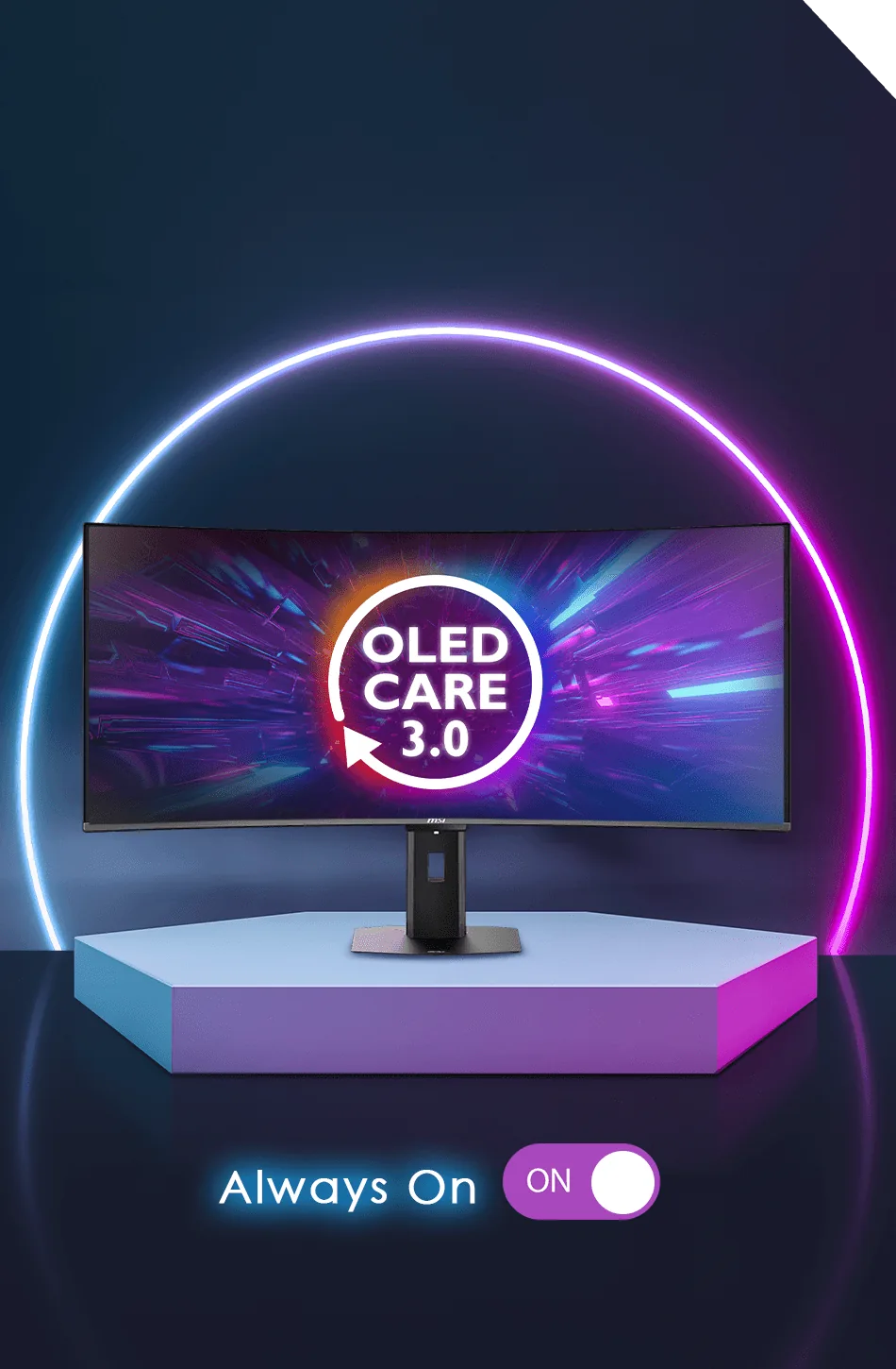 Podgląd funkcji OLED Care
