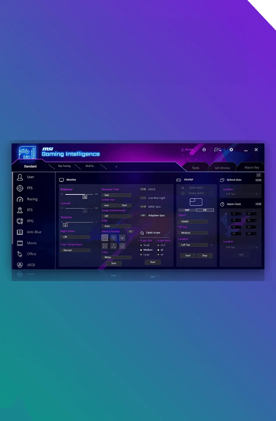 Podgląd funkcji Gaming Intelligence
