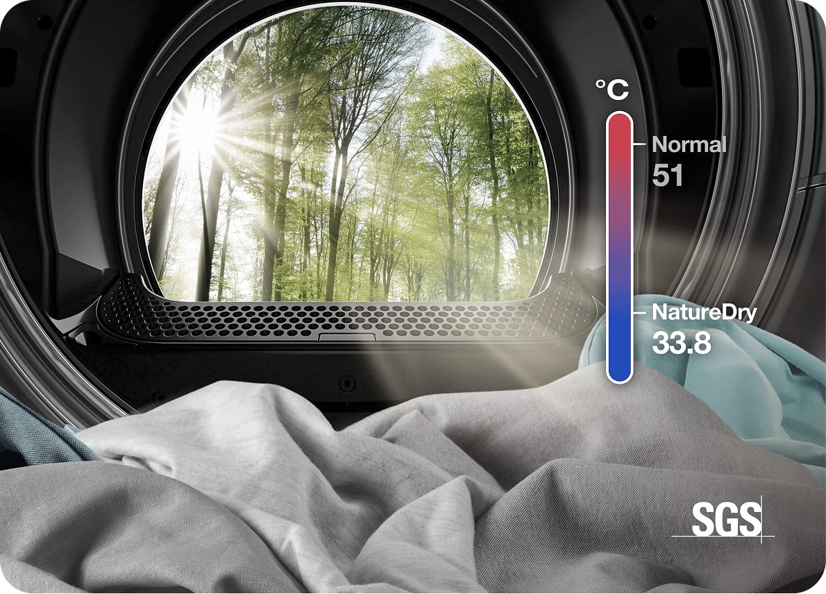 Delikatne suszenie w niskiej temperaturze – funkcja NatureDry