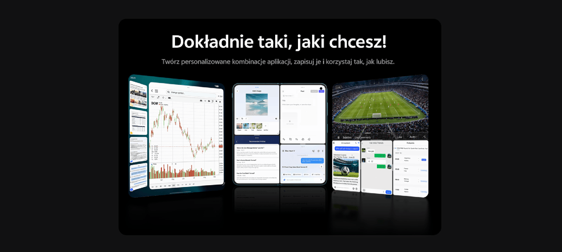 zdjęcie możliwości kombinacji aplikacji na nowym telefonie