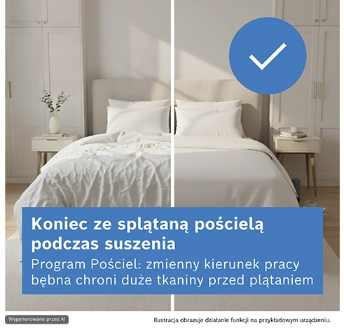 Program do suszenia pościeli i dużych tekstyliów