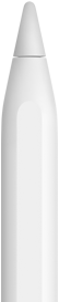 Apple Pencil z widoczną końcówką urządzenia