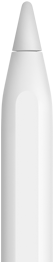 Apple Pencil z widoczną końcówką urządzenia
