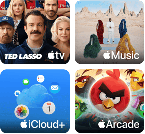iPad, oferta promocyjna Apple One, kup dowolnego nowego iPada i skorzystaj z trzech bezpłatnych miesięcy Apple One z dostępem do usług Apple TV, Apple Music, iCloud+ i Apple Arcade